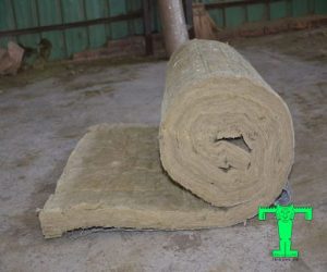 Bông khoáng Rockwool dạng cuộn không lưới dày 75mm-4